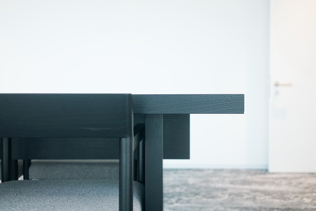 Bright modern office interior with meeting tables